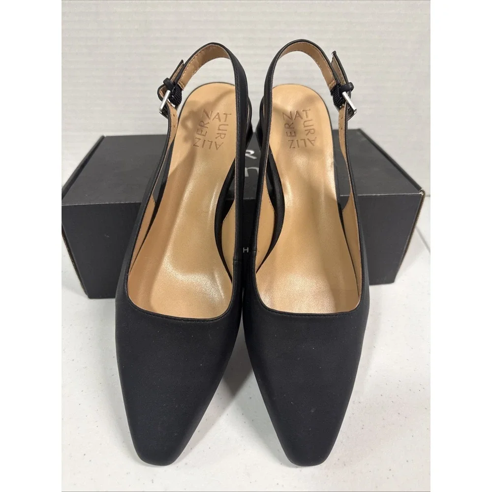Women's Naturalizer Ginger Black Smooth Pump US Size 9 M *NEW*